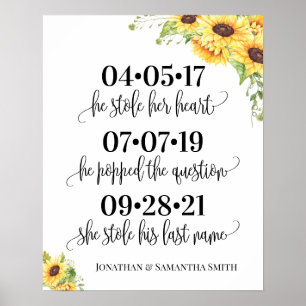 Poster meilleur jour signe mariage date oui jour tourneso