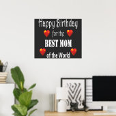 Poster Meilleur Maman Birthday Design (Bureau à domicile)