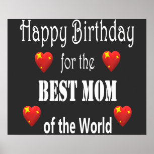 Poster Meilleur Maman Birthday Design
