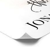 Poster Meilleur Mariage de jour Date Oui Jour Automne Euc (Coin)