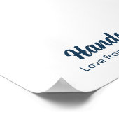 Poster Meilleur Modèle d'empreintes do-it-yourself Papa (Coin)