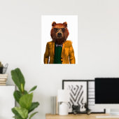 Poster Meilleur ours habillé (Bureau à domicile)