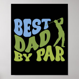 Poster Meilleur Papa 2 Drôle Fête des Pères Papa Golf Ama