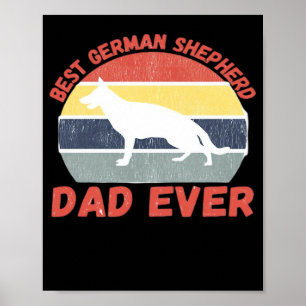 Poster Meilleur papa Berger allemand de tous les temps ci