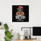 Poster Meilleur Papa Boxer Ever (Bureau à domicile)