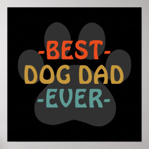 Poster Meilleur Papa Chien Ever