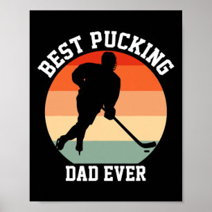Poster Meilleur Papa de Hockey de tous les Temps Pla