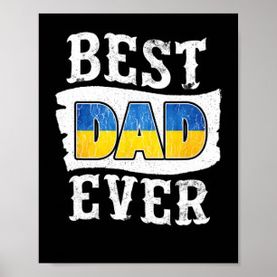 Poster Meilleur papa de tous les jours du père Drapeau uk