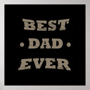 Poster Meilleur papa de tous les temps drôle fête des pèr