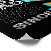 Poster Meilleur papa depuis 1974 pour le meilleur papa du (Coin)