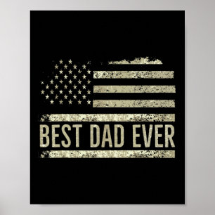 Poster Meilleur papa jamais Fête des pères Anniversaire 4
