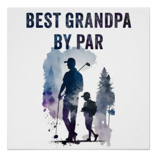 Poster Meilleur Papa Par Par Parc - Drôle Sarcastique Gol