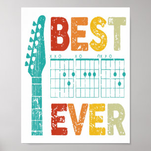 Poster Meilleur père à la guitare de tous les temps accor