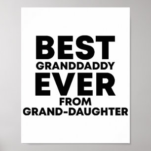 Poster Meilleur petit-papa jamais vu de petite-fille