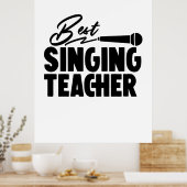 Poster Meilleur professeur de chant (Cuisine)