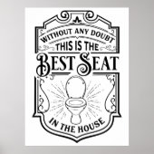 Poster Meilleur siège dans la maison drôle salle de bain  (Devant)