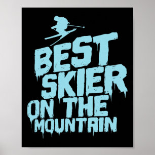 Poster Meilleur skieur de la montagne en ski