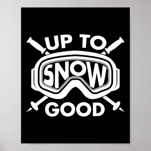 Poster Meilleur Snowboard Ski Ride Cadeau Skieurs Mignonn (Devant)