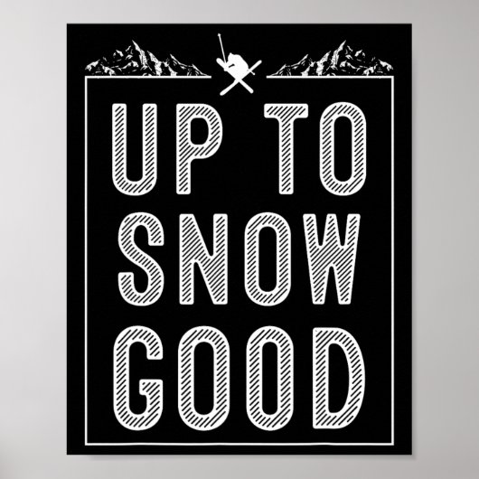 Poster Meilleur Snowboard Ski Ride Cadeau Skieurs Mignonn (Devant)
