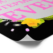 Poster Meilleur Super Stepmaman jamais rose texte avec fl (Coin)