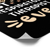 Poster Meilleur thérapeute respiratoire jamais Leopard Ra (Coin)