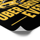 Poster Meilleur Uber Driver Jamais Uber Driver Funny 1 (Coin)