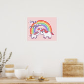 Poster Meilleur Unicorn Maman Jamais (Cuisine)
