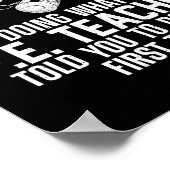 Poster Meilleure conception d'art pour professeur d'EPS p (Coin)