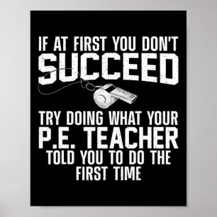 Poster Meilleure conception d'art pour professeur d'EPS p