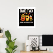 Poster Meilleure conception de l'impôt papa pour les homm (Bureau à domicile)