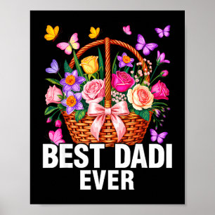 Poster Meilleure Dadi Jamais Grand-mère Indienne Famille 