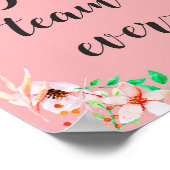 Poster Meilleure équipe de travail d'équipe de bureau Quo (Coin)