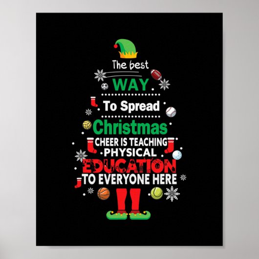 Poster meilleure façon de répandre noël encourager enseig (Devant)