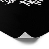 Poster Meilleure façon de sortir Motivations Citer Brush (Coin)