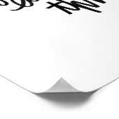 Poster Meilleure façon de sortir Motivations Citer Brush  (Coin)