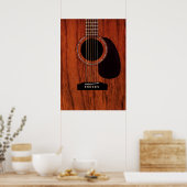 Poster Meilleure guitare acoustique en acajou (Cuisine)