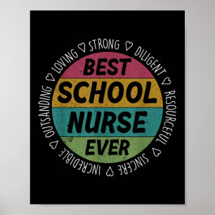 Poster Meilleure infirmière de l'école toujours apprécier