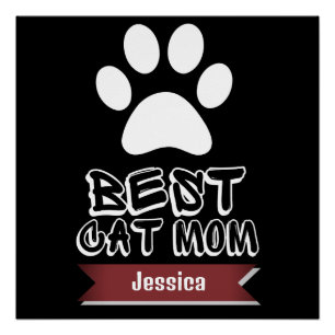 Poster meilleure maman chatte, maman maman maman personna