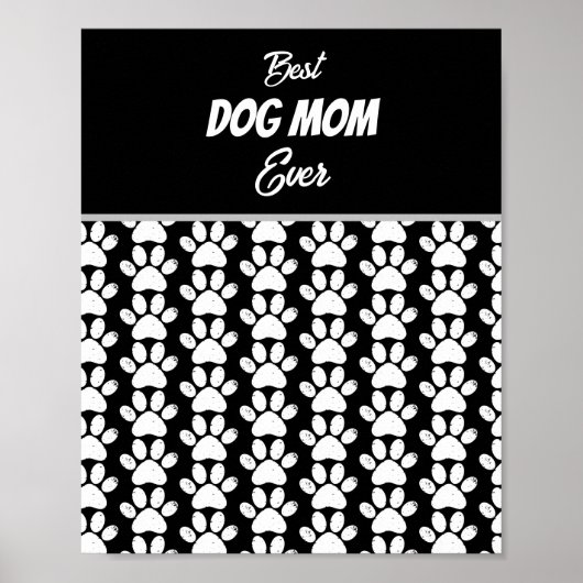 POSTER MEILLEURE MAMAN DE CHIEN JAMAIS (Devant)