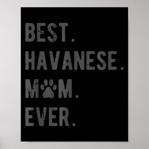 Poster Meilleure maman Havanese - Cadeau drôle pour amate