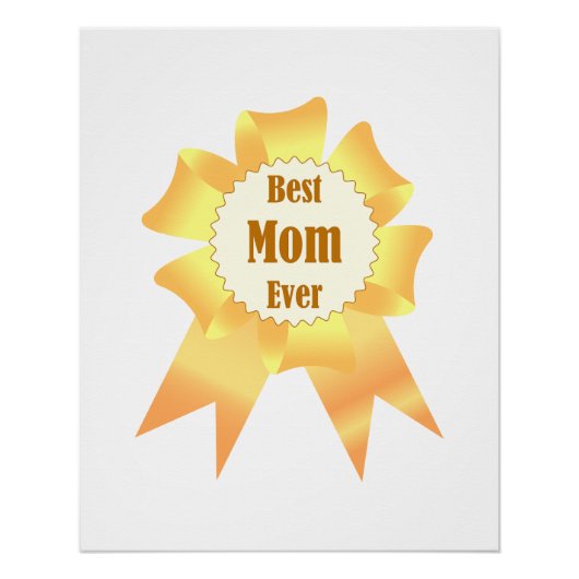 Poster Meilleure maman jamais Golden Lauréat du prix ruba (Devant)