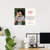 Poster Meilleure Maman Jamais Rose Coeur Script mignon Me (Bureau à domicile)