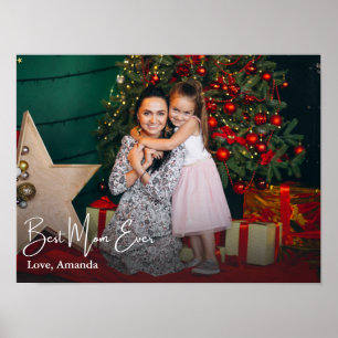 Poster Meilleure maman jamais simple photo personnalisée
