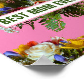 POSTER MEILLEURE MÈRE JAMAIS MÈRES JOUR CADEAU (Coin)