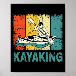 Poster Meilleure œuvre d'art de kayak pour hommes femmes