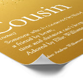 Poster Meilleure Parties scintillant or de définition Cou (Coin)