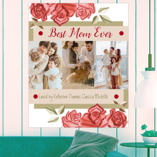 Poster Meilleure photo Meilleure maman Ever Mères Jour Ph