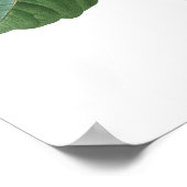 Poster MEILLEURE QUALITÉ Empreinte Botanique de Passiflor (Coin)