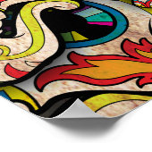 Poster Meilleure vente Motif crâne sucre (Coin)