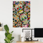 Poster Meilleure vente Motif crâne sucre (Bureau à domicile)